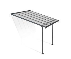 Canopia by Palram Pergola Sierra 3X3 m in Alluminio e Policarbonato, Moderna ed Elegante, per Coprire una Terrazza Tutto L'anno (Grigio)
