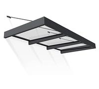 Canopia by Palram - Tettoia Sophia XL, 2,8 x 1,4 cm, colore: antracite, trasparente