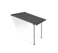 Canopia Capri Pergola addossata in alluminio 3x3 m Grigio