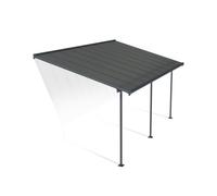 Canopia Capri Pergola Addossata in Alluminio 3X5.6 m Grigio