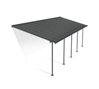Canopia Capri Pergola addossata in alluminio 3x8.6 m Grigio