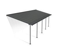 Canopia Capri Pergola Addossata in Alluminio 3X9.2 m Grigio