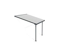 Canopia Feria Pergola Addossata in Alluminio 3X3 m Grigio