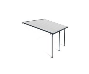 Canopia Feria Pergola Addossata in Alluminio 3X4.3 m Grigio