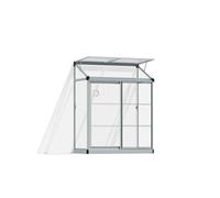 Canopia Lean-To Serra da giardino Trasparente in policarbonato 125x63x160 cm