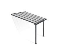 Canopia Olympia Pergola addossata in alluminio 3x3 m Grigio