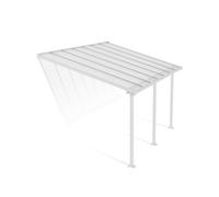 Canopia Olympia Pergola addossata in alluminio 3x4.3 m Bianco
