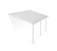 Canopia Olympia Pergola addossata in alluminio 3x5.5 m Bianco
