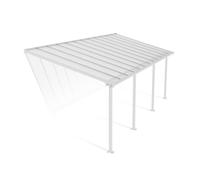 Canopia Olympia Pergola addossata in alluminio 3x7.4 m Bianco