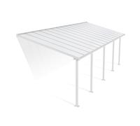 Canopia Olympia Pergola Addossata in Alluminio 3X8.6 m Bianco