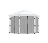 Canopia Rete antizanzare Esagonale per Gazebo Monaco / Roma 2.3x2.2 m