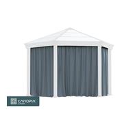 Canopia Set di tende Esagonali per Gazebo Monaco / Roma 2.3x2.2 m
