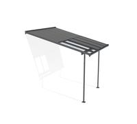 Canopia Sierra Cabrio Pergola addossata in alluminio 3x3 m Grigio con pannelli ombreggianti mobili