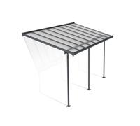 Canopia Sierra Pergola Addossata in Alluminio 2.3X4.5 m Grigio