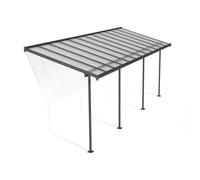 Canopia Sierra Pergola Addossata in Alluminio 2.3X6.7 m Grigio