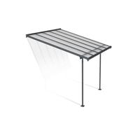 Tettoia per terrazza in alluminio Sierra Palram - Canopia 3 x 3,05 m grigio
