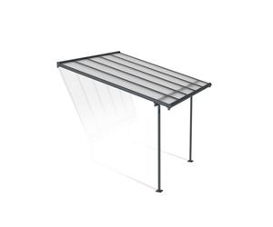 Canopia Sierra Pergola addossata in alluminio 3x3 m Grigio