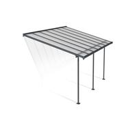 Canopia Sierra Pergola Addossata in Alluminio 3X4.3 m Grigio