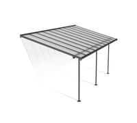 Tettoia per terrazza in alluminio Sierra Palram - Canopia 3 x 6,1 m grigio