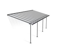 Tettoia per terrazza in alluminio Sierra Palram - Canopia 3 x 7,3 m grigio