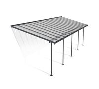 Canopia Sierra Pergola Addossata in Alluminio 3X9.2 m Grigio