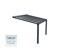 Canopia Stockholm Pergola addossata in alluminio 3.4x3.7 m
