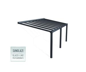 Canopia Stockholm Pergola addossata in alluminio 3.4x6 m