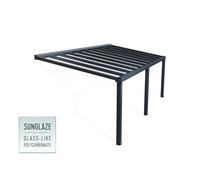 Canopia Stockholm Pergola addossata in alluminio 3.4x7.3 m