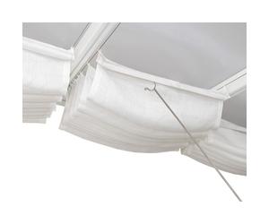 Canopia Tenda da tetto per la Pergola 3x4.3 m Bianco