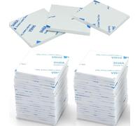 CANOPUS Cuscinetti biadesivi bianco resistenti, 48 pezzi, 40mm x 40mm impermeabili, cuscinetti adesivi spessi per parete, cuscinetti biadesivi, cuscinetti per targa, cruscotti adesivi