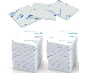 CANOPUS Cuscinetti biadesivi bianco resistenti, 48 pezzi, 40mm x 40mm impermeabili, cuscinetti adesivi spessi per parete, cuscinetti biadesivi, cuscinetti per targa, cruscotti adesivi