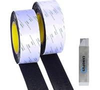 CANOPUS Extra Forte Nastro Autoadesivo in Tessuto, (50 mm x 5 m totale), Nastro Gancio e Anello, per tappeti ideale per la decorazione murale, Auto Hook and Loop Strisce