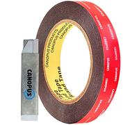 CANOPUS Professionale Biadesivo Extra Forte per Esterno, Interno, Nero 5952 (19 mm x 3metri), Impermeabile Nastro Biadesivo, Nastro di Fissaggio di Targhe per Auto, Decorazioni Per la Casa