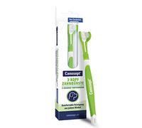Canosept spazzolino per cani a 3 teste - spazzolino cani - pulizia denti cane - alitosi cane - Cura dentale ottimale del cane