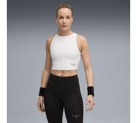 Canotta a coste cropped PUMA x HYROX da donna, Abbigliamento, Bianco, XL XL