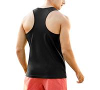Canotta a doppia fodera tinta unita tinta unita allenamento muscolare senza maniche leggera vestibilità ampia estiva casual gilet muscolare maglietta per sport lavoro canotta a compressione da uomo