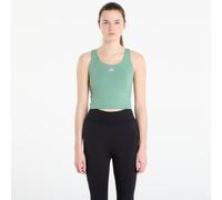 adidas Performance - Three Stripe Studios - Top verde senza maniche M