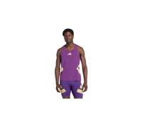 Canotta adidas adizero road to records viola oro uomo