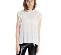 Canotta Adidas da donna beige t-shirt piegata XXS