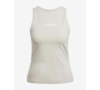 adidas Femme Essentials Linear Slim Cotton Tank, Wonder Alumina/White, XS