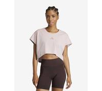 adidas Femme Power Workout Cropped Boxy 3-Stripes Tank, Ice Purple, XS