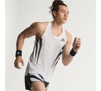 Adidas Adizero Archive Running Sleeveless T-shirt Bianco L Uomo