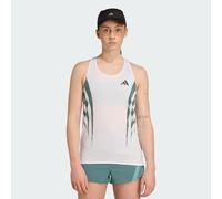 Adidas Adizero Archive Running Sleeveless T-shirt Bianco M Donna