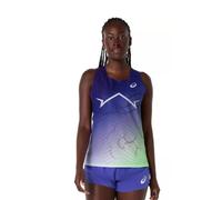 Canotta Asics Metaspeed senza maniche viola bianco Donna, Taglia M