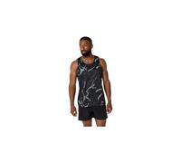 Canotta asics road all over print nero uomo