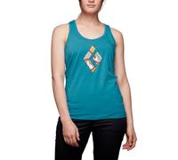 Canotta Black Diamond W Rainbow Diamond Tank (Cerulean Blue) L