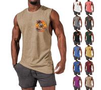 Canotta Body Building Canottiera Uomo Cotone Palestra Hawaii Palm Tree Canottiera Basket Spalla Larga T Shirt Senza Maniche Smanicato Maglietta Spiaggia Tank Top Beach Volley Canotta Estive Mare