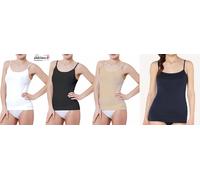 CANOTTA CANOTTIERA ILARY BASIC ART. 001 DONNA RAGAZZA SPALLA STRETTA MICROFIBRA