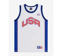 Champion Legacy Retro Sport-USA S/L Tank Canotta, Bianco, S Uomo