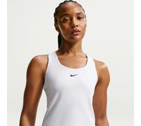 Canotta con bra imbottito a sostegno medio Nike Swoosh - Donna - Bianco